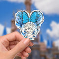 Elsa with Mickey Head Frozen Waterproof Disney Laptop Stickers  Sven disneymickey mouse planner stationery decal water bottle cell phonelogo