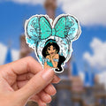 Aladdin Jasmine Mickeyy Head Waterproof Disney Laptop Stickers/ FindingNemo planner stationery decal water bottle cell phonelogo