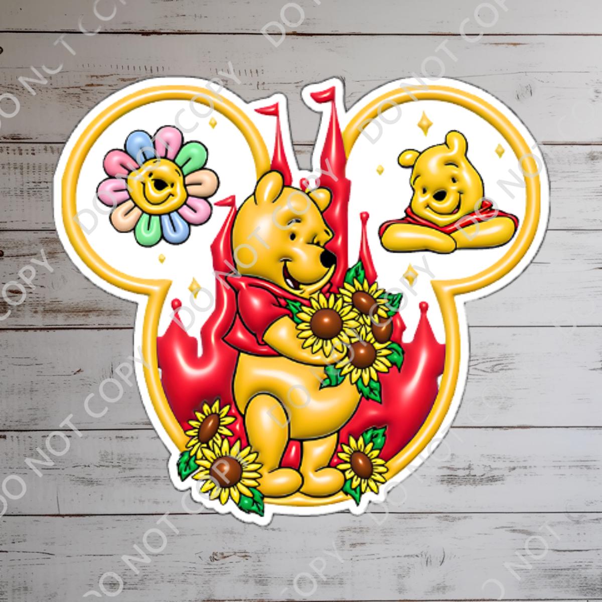 Disneyy  Winnie The Pooh Disney Laptop Sticker Positive Affirmation planner stationery decal water bottle cell, disney gifts, disney presents, journal stickers, junk journals