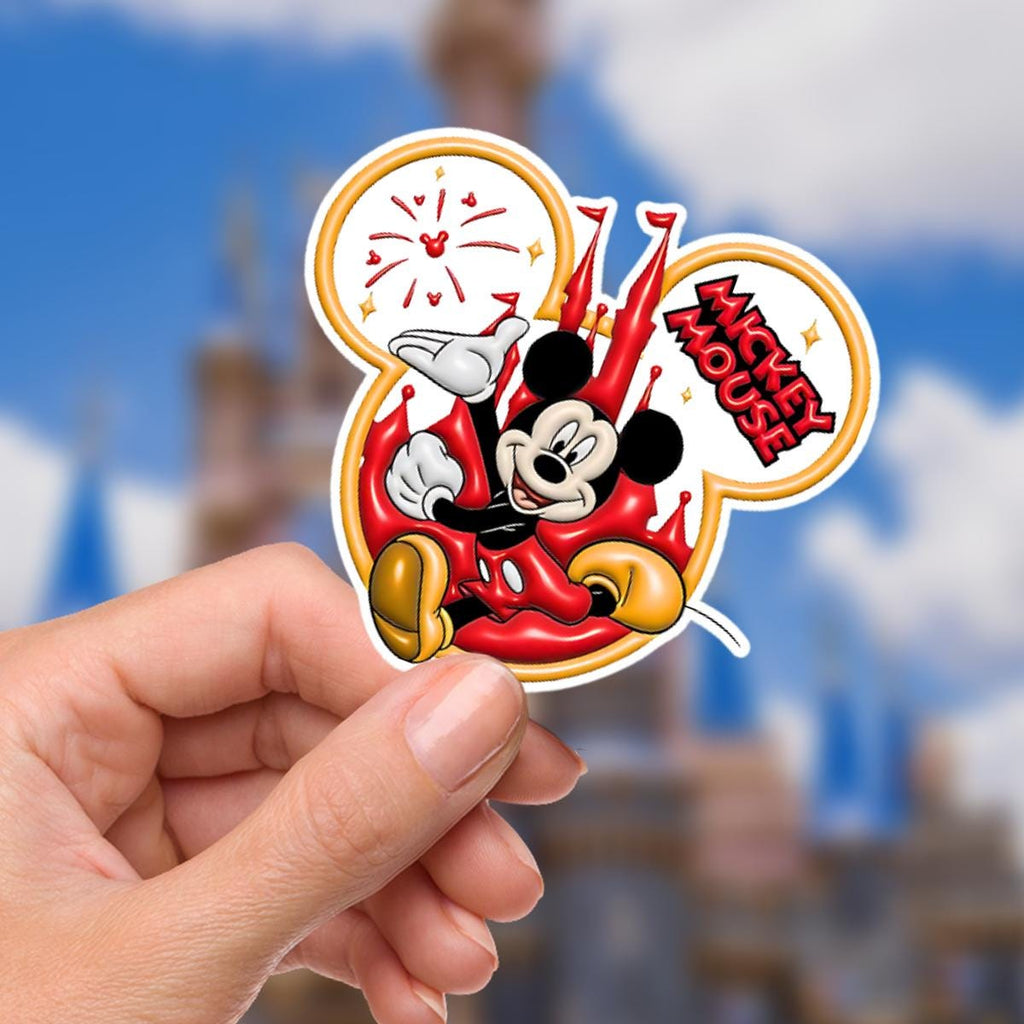Mickey Mouse Castle Park Waterproof Sticker