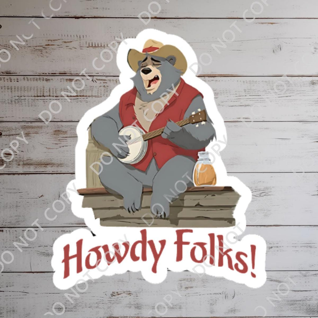 Disney Country Bear Jamboree What A Wonderful World Sticker Waterproof Disney Laptop, Disneying Theme Park Vacation, Castle Park Mouse