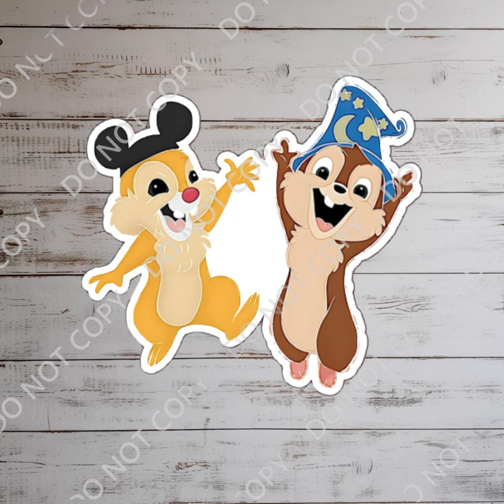 Disney Chip and Dale What A Wonderful World Sticker Waterproof Disney Laptop, Disneying Theme Park Vacation, Castle Park Mouse