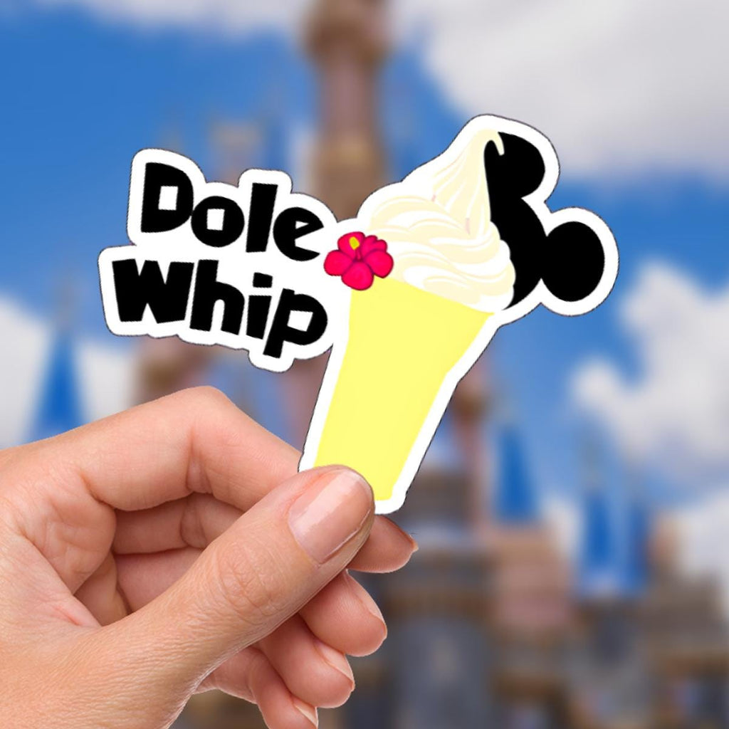 Disney disney Snacks Dole Whip, dolewhip Waterproof Sully Laptop Stickers disneysnacks planner stationery decal water bottle cell phonelogo
