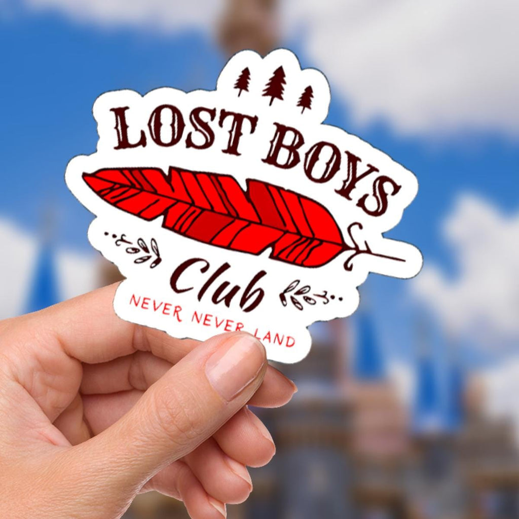 Disney Peter Pan Lost Boys Club Sticker/ Peter Pan Neverland Disneyy Pixie Dust Laptop Stickers/Minnie Vinyl Decals/  Planner Water bottle sticker