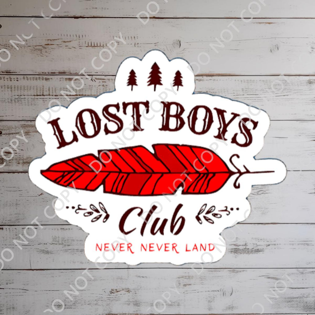 Disney Peter Pan Lost Boys Club Sticker/ Peter Pan Neverland Disneyy Pixie Dust Laptop Stickers/Minnie Vinyl Decals/  Planner Water bottle sticker