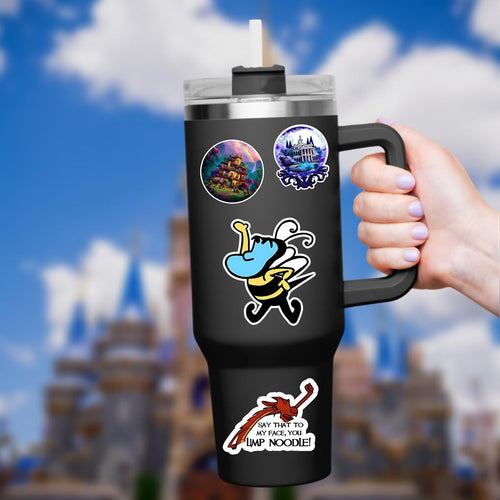 Aladdin Genie Funny Humor Waterproof Disney Hydro Bottle Laptop Stickers/ FindingNemo planner stationery decal water bottle cell phonelogo