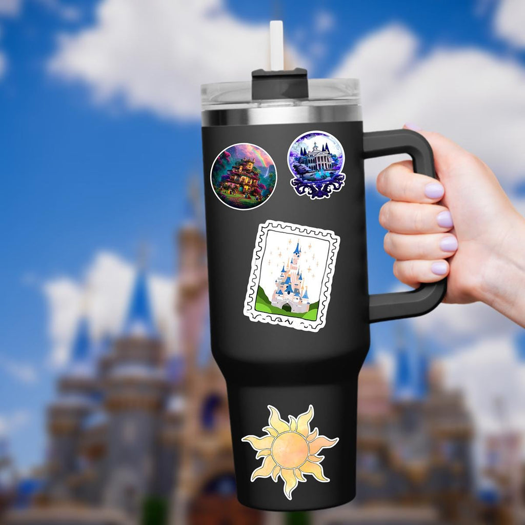 Disney Magic Kingdom Castle Stamp Sticker, Waterproof Vinyl Decal Disney Gift, Disney Present