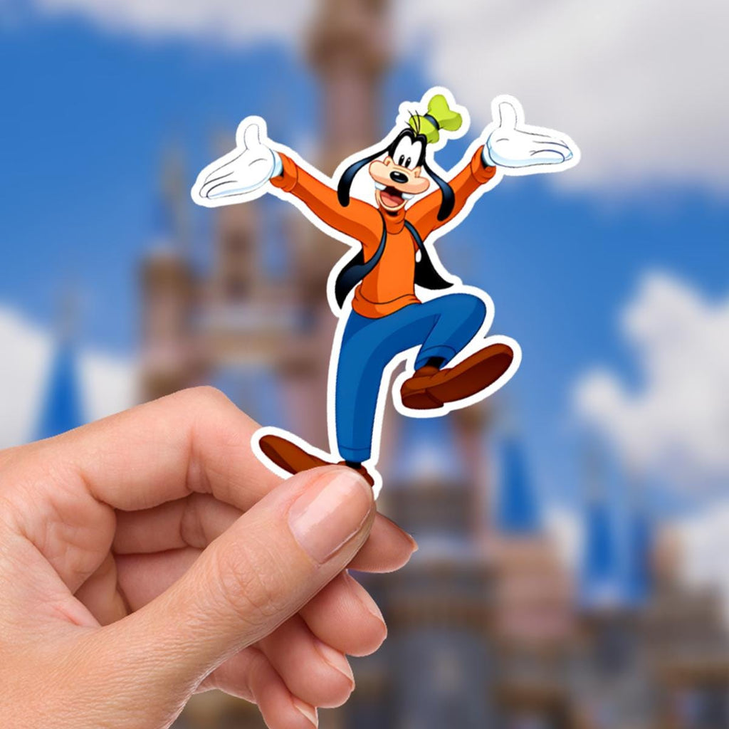 Disney Goofy What A Wonderful World Sticker Waterproof Disney Laptop,  Theme Park Vacation, Castle Park Mouse hydro flask