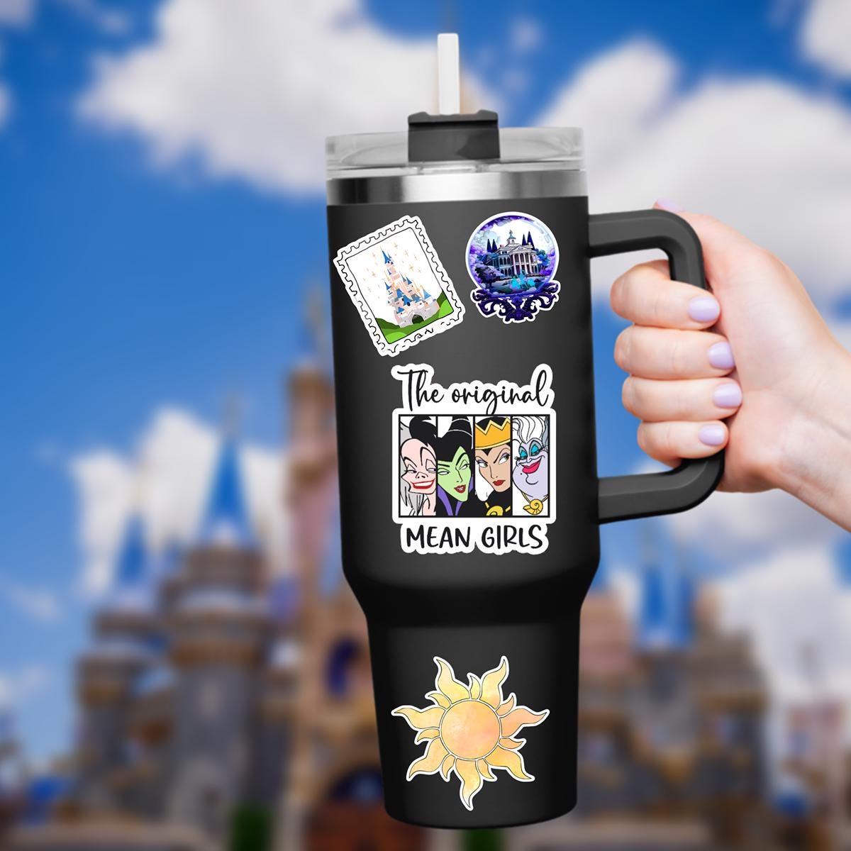 Disneyy Villain Sticker disney villainous Waterproof Disney Laptop, Disneying Water Bottle, Hydro Bottle Theme Park Vacation, Castle Park