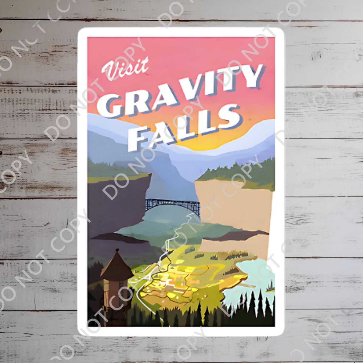 Disney Gravity Falls Sticker: Waterproof Vinyl Decal for Laptop, Water Bottle