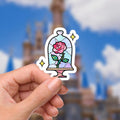 Disney Beauty and The Beast Sticker: Waterproof Vinyl Decal for Laptop, Water Bottle