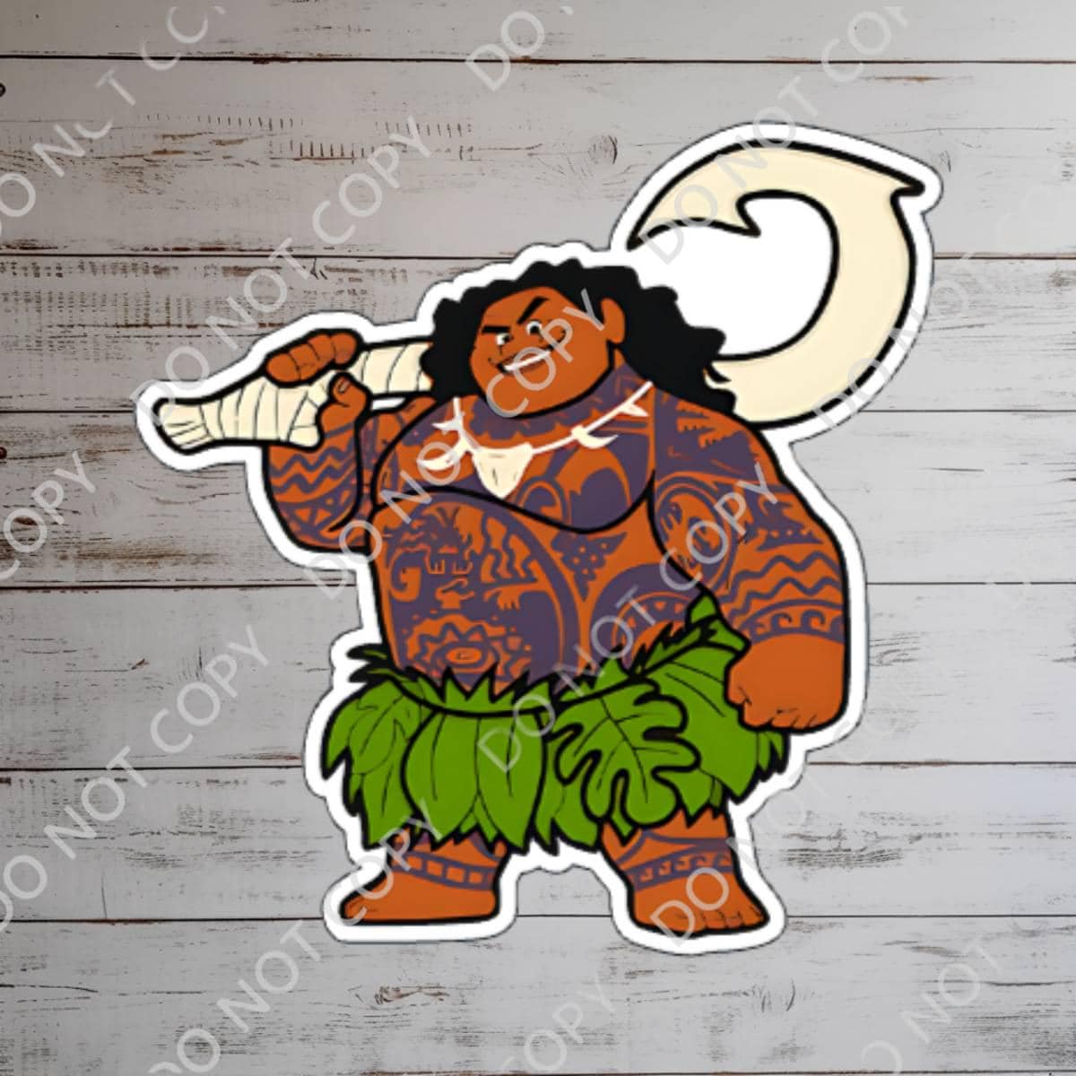 Moana   Maui  Disney Sticker Water Bottle  Sticker Waterproof Disney Laptop Stickers planner stationery decal water bottle