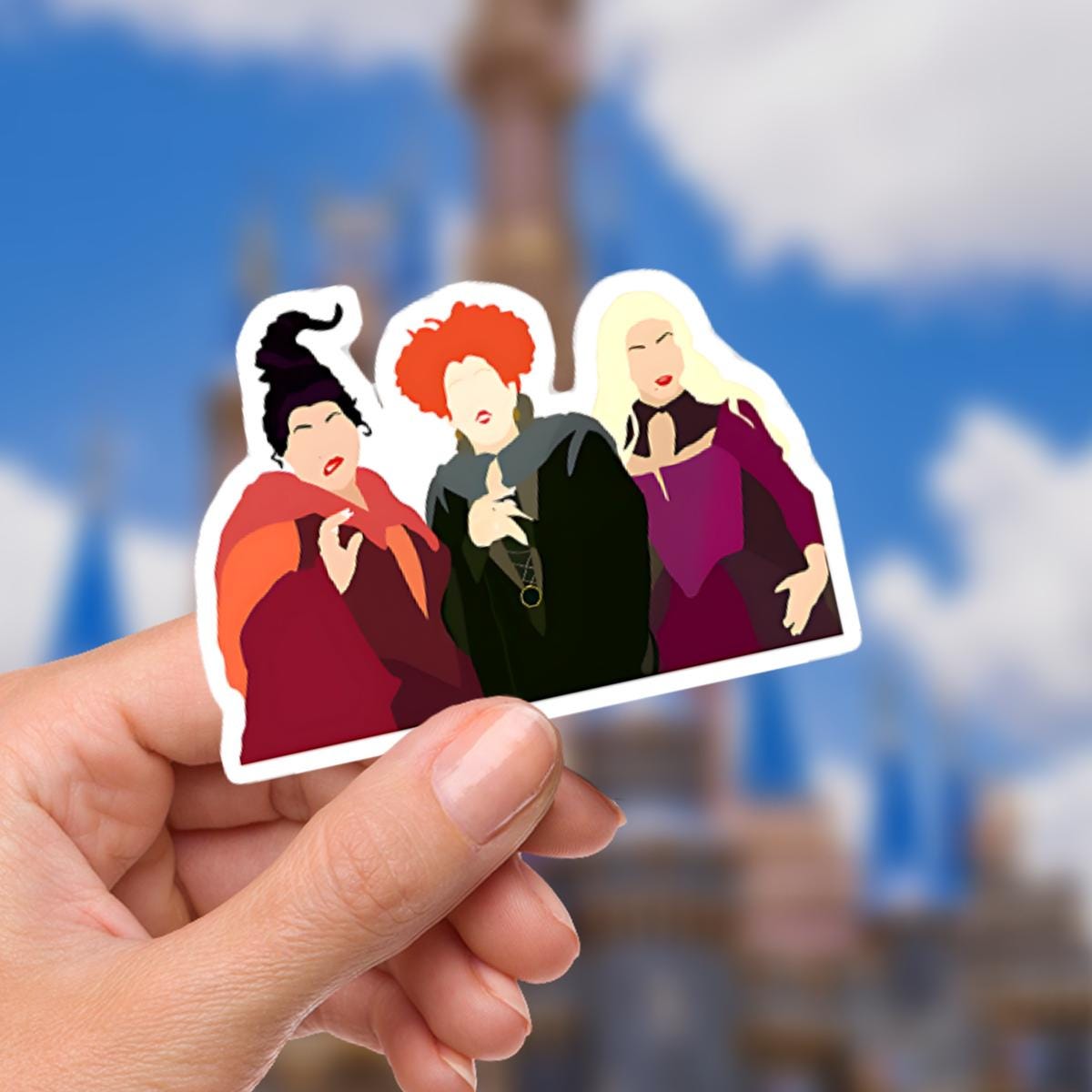 Hocus Pocus Sticker Waterproof Disney Laptop, Pixie Dust Disney Mickey Mouse Disneying Theme Park Vacation, Castle Park Mouse