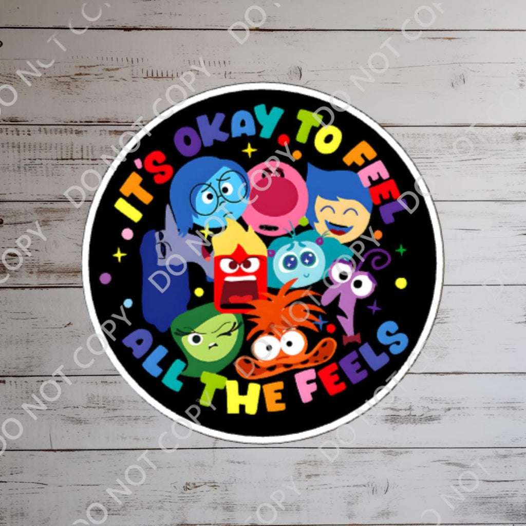 Inside Out Sadness Sticker: Waterproof Vinyl Decal Hydro Flask