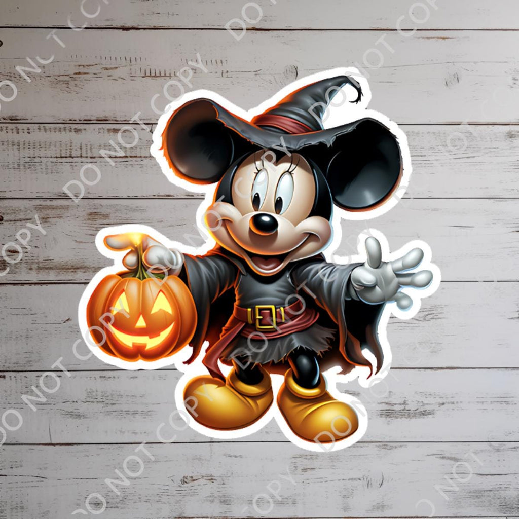 Halloween Mickey Mouse DisneyHalloween Sticker Waterproof Disney Laptop Stickers/ Lilo and Stitch planner stationery decal water bottle