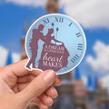 Cinderella Vinyl Sticker: Watercolor Castle, Glass Slipper, journal stickers, disney gift, disney present, junk journal