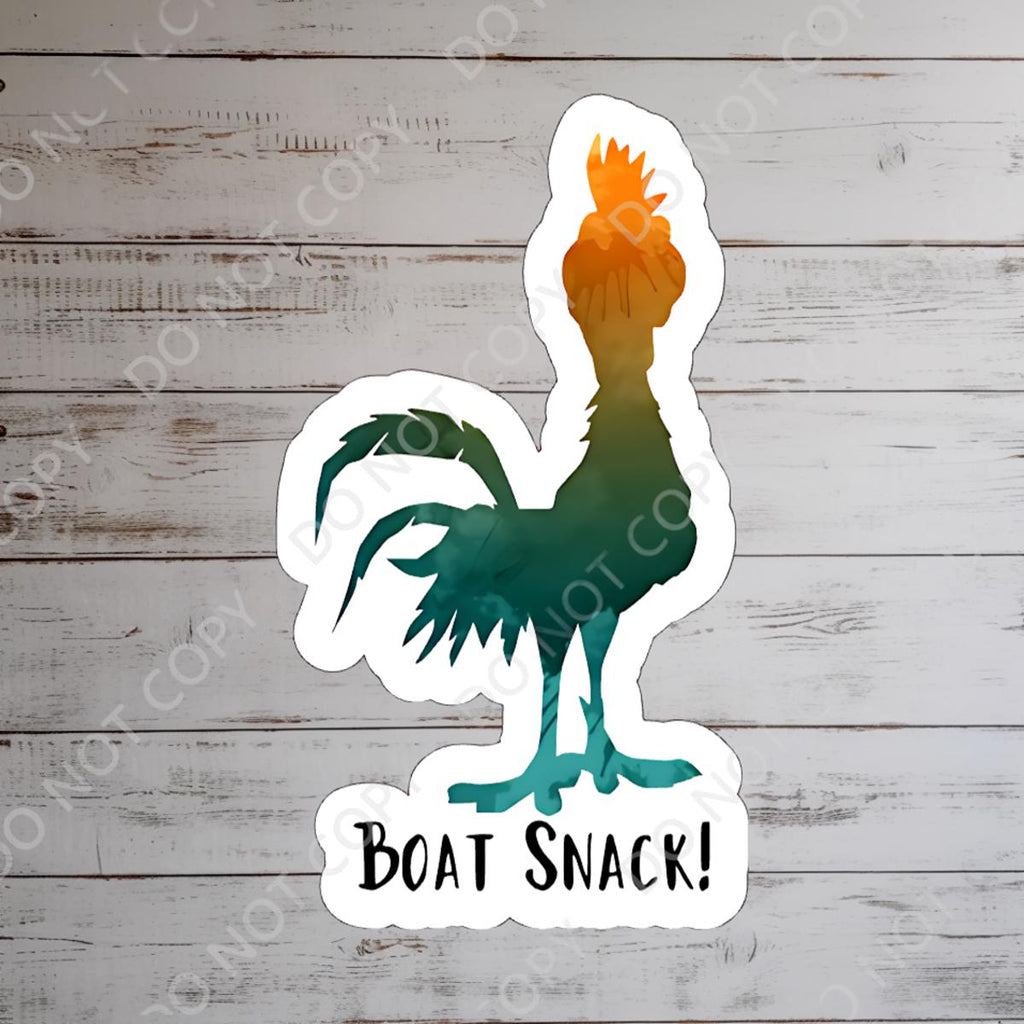 Disney  Hei Hei Funny Boat Snack, Disney Gifts, Hydro Bottle Bottle Waterproof Disney Laptop Stickers planner stationery decal water bottle