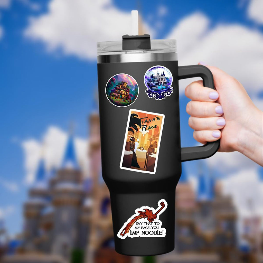 Disney Tiana Princess And The Frog Waterproof Disney Laptop Stickers Tianas Place Disney Gift Planner Stationery Decal Water Bottle Cell