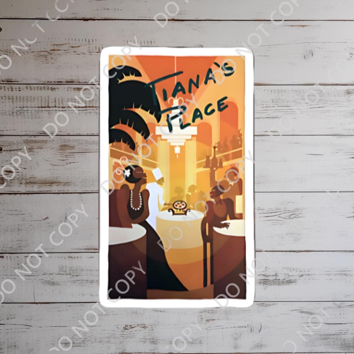 Disney Tiana Princess And The Frog Waterproof Disney Laptop Stickers Tianas Place Disney Gift Planner Stationery Decal Water Bottle Cell