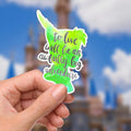 Peter Pan To Live Quote Sticker/ Peter Pan Neverland Disneyy Pixie Dust Laptop Stickers/Minnie Vinyl Decals/ Planner Water bottle sticker