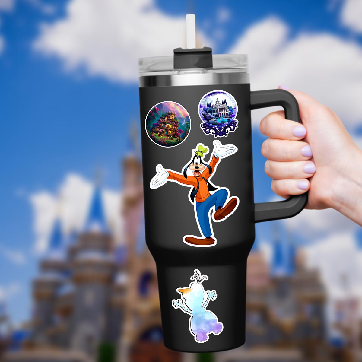 Disney Goofy What A Wonderful World Sticker Waterproof Disney Laptop,  Theme Park Vacation, Castle Park Mouse hydro flask