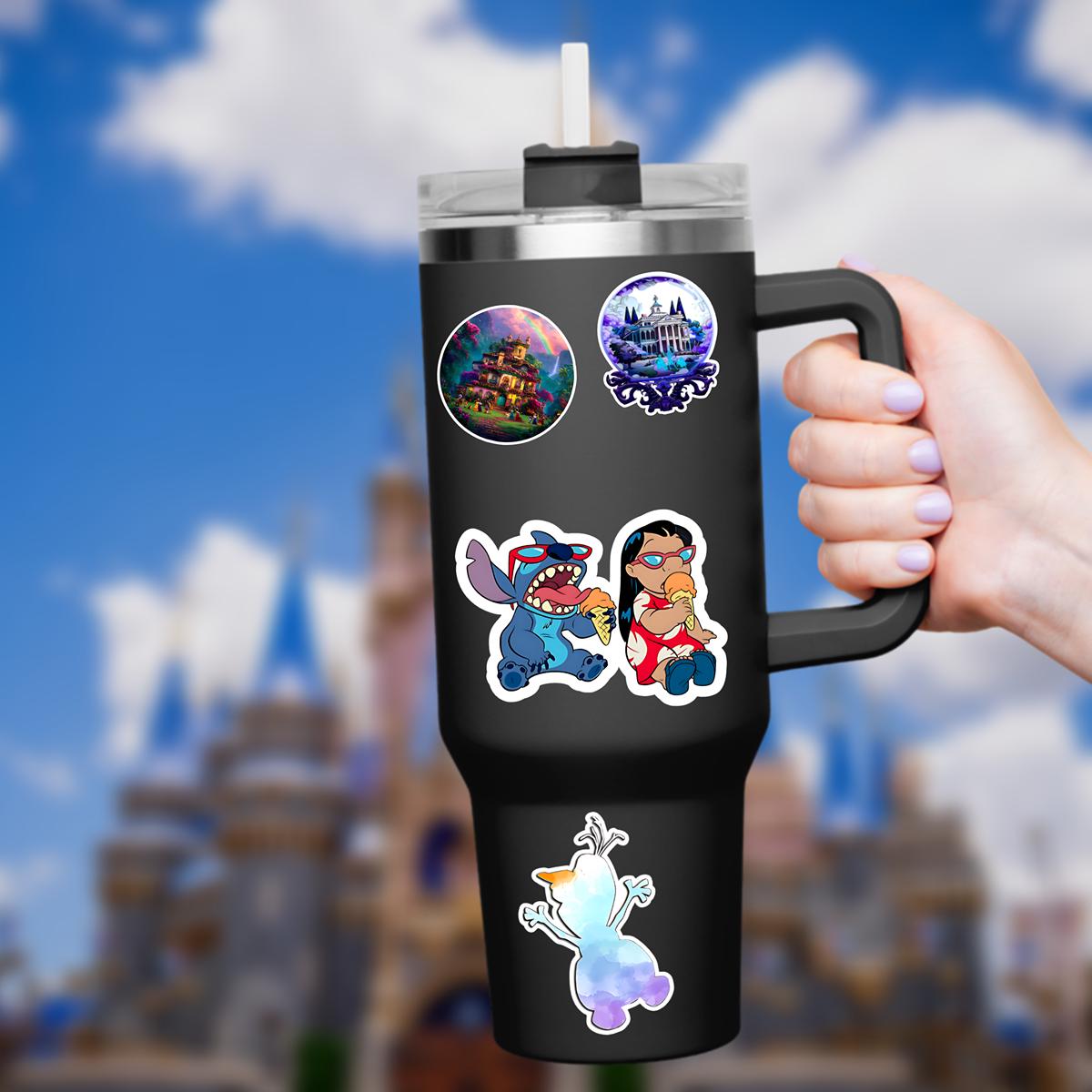 Disney Stitch Sticker Waterproof Disney Laptop Stickers/ Lilo and Stitch Ohana Aloha planner stationery decal water bottle cell phonelogo