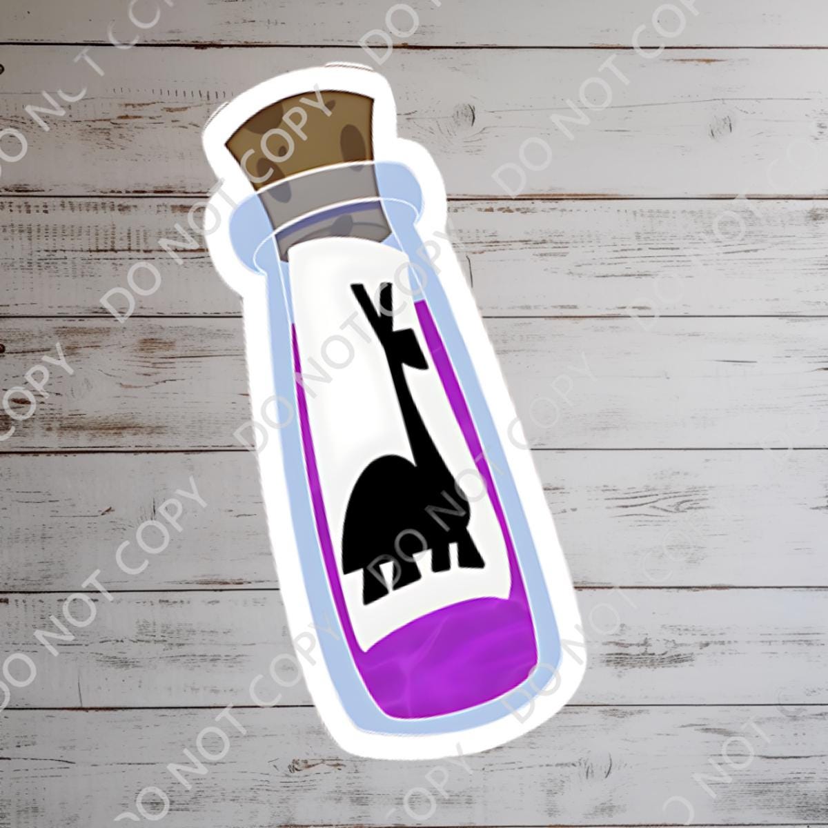 Emperor's Llama Potion  Humor Sticker Hydro Water Bottle Disney Gift Waterproof Disney Laptop, Disneying Theme Park Vacation, Castle Park