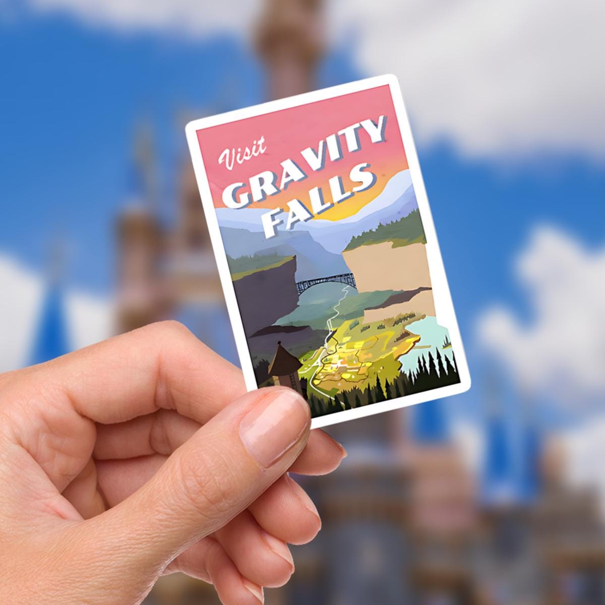 Disney Gravity Falls Sticker: Waterproof Vinyl Decal for Laptop, Water Bottle