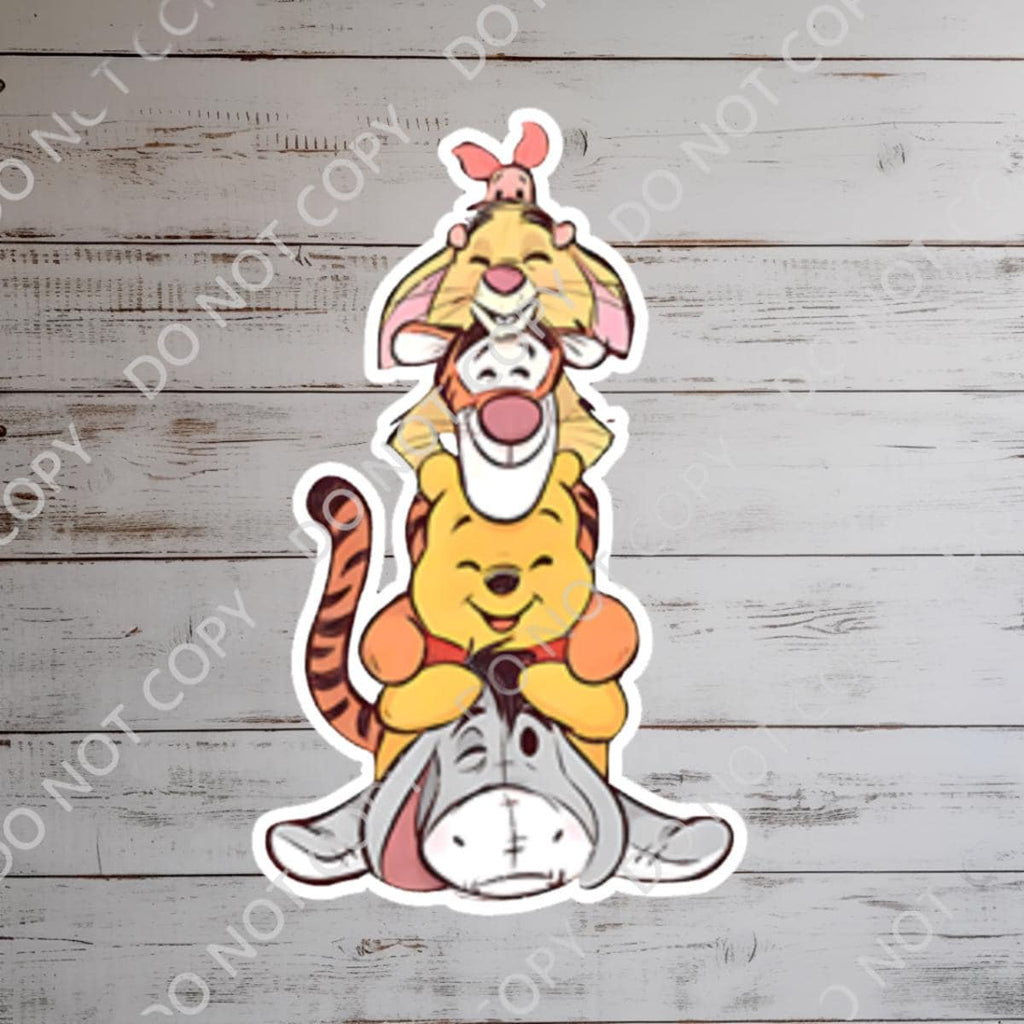 Disneyy Winnie The Pooh Disney Laptop Sticker Positive Affirmation planner stationery decal water bottle cell
