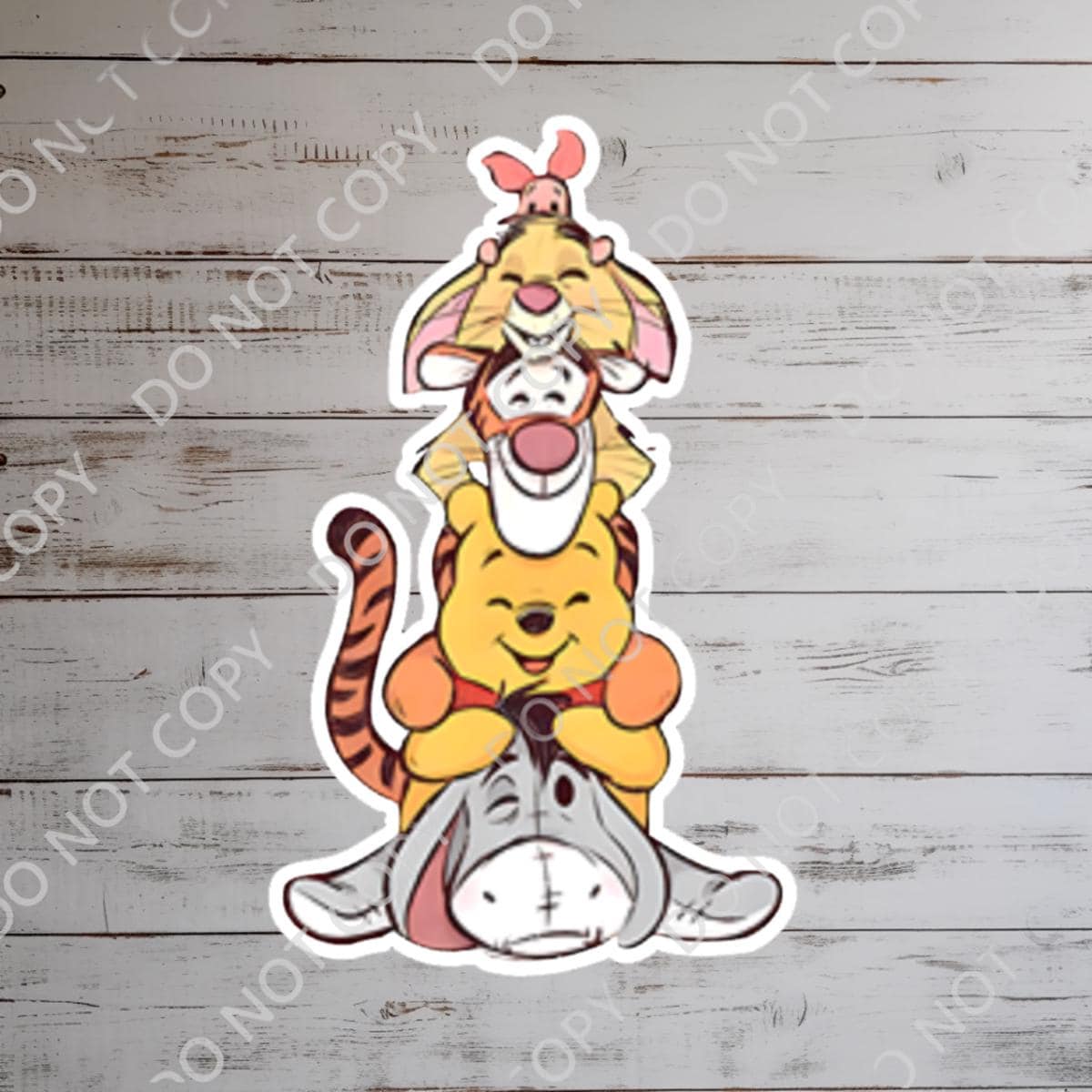 Disneyy Winnie The Pooh Disney Laptop Sticker Positive Affirmation planner stationery decal water bottle cell