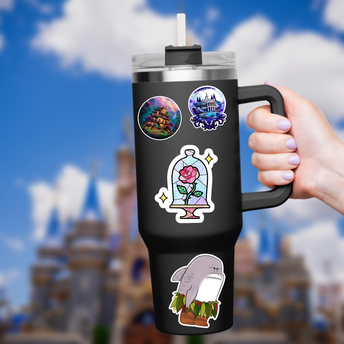 Disney Beauty and The Beast Sticker: Waterproof Vinyl Decal for Laptop, Water Bottle