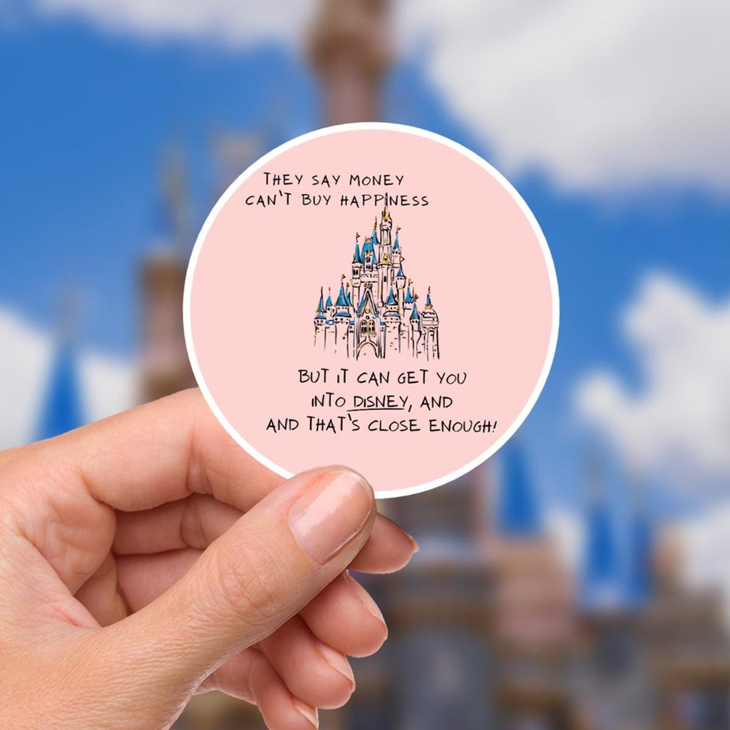 Disneyy Minnie Mouse Happiness Castle Waterproof Disney Laptop Stickers/ Mickey, Minnie planner stationery decal water bottle cell phone