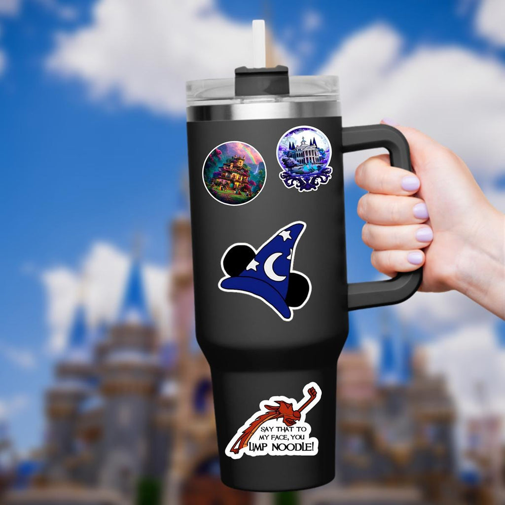 Sorcerer Mickey Sticker: Waterproof Vinyl Decal for Laptop, Water Bottle
