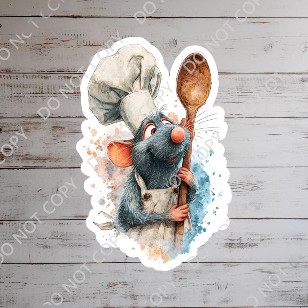 Remy Ratatouille Lil Chef Disney Laptop Disney  Sticker planner stationery decal water bottle cell buzzlightyear