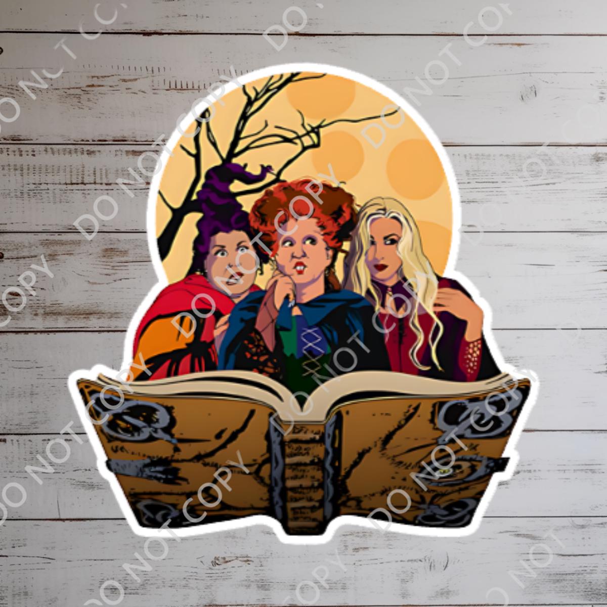 Hocus Pocus Sticker, Sanderson Sisters, Waterproof Vinyl Decal