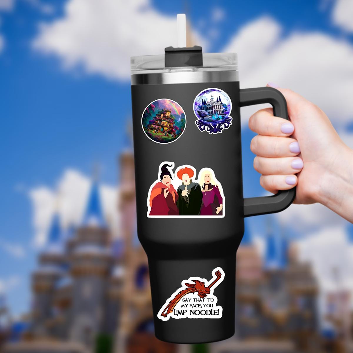 Hocus Pocus Sticker Waterproof Disney Laptop, Pixie Dust Disney Mickey Mouse Disneying Theme Park Vacation, Castle Park Mouse