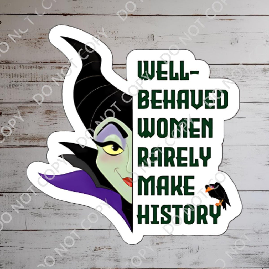 Disney Villain Maleficent Sticker Disney Humor villainous Waterproof Disney Laptop, Disneying Water Bottle Hydro Bottle Theme Park Vacation