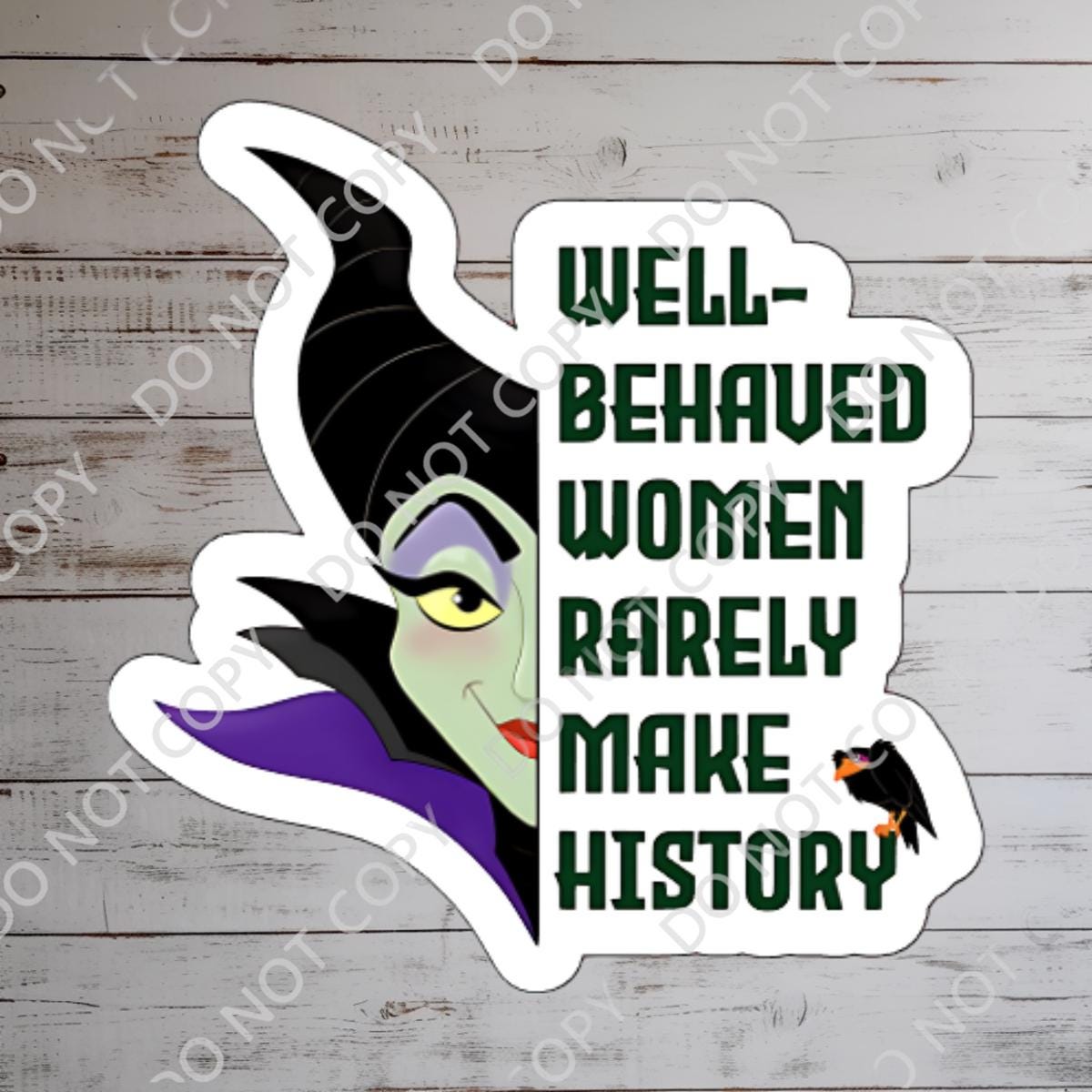 Disney Villain Maleficent Sticker Disney Humor villainous Waterproof Disney Laptop, Disneying Water Bottle Hydro Bottle Theme Park Vacation