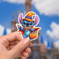 Halloween Stitch Sticker: Waterproof Vinyl Decal for Laptop, Water Bottle