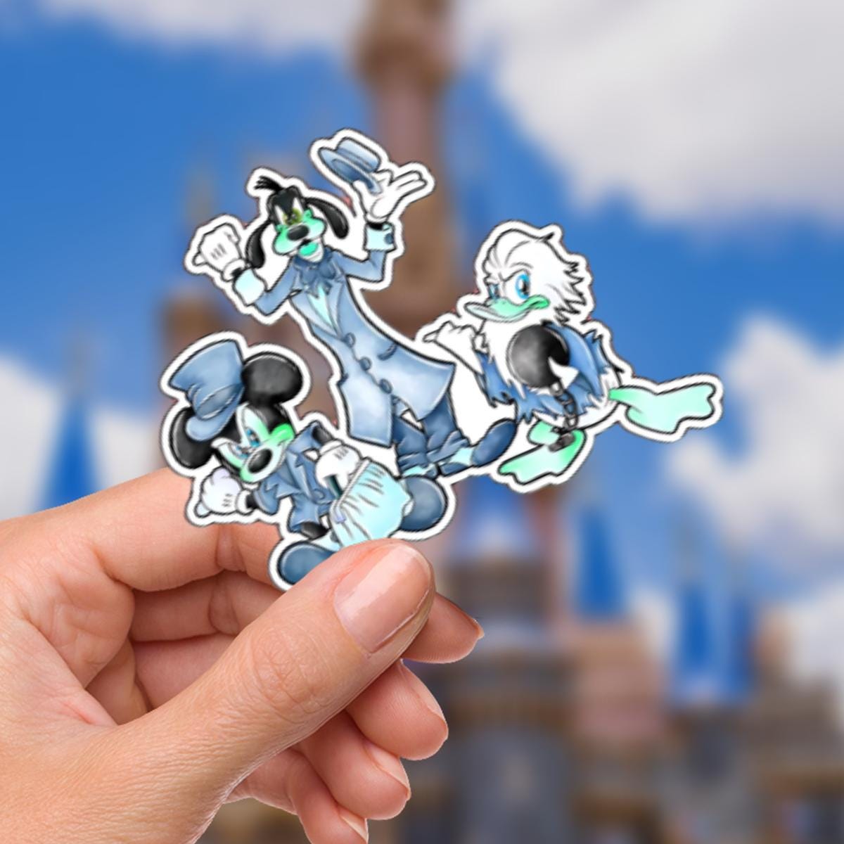 Haunted Mansion Sticker: Waterproof Vinyl Decal for Laptop, Water Bottle