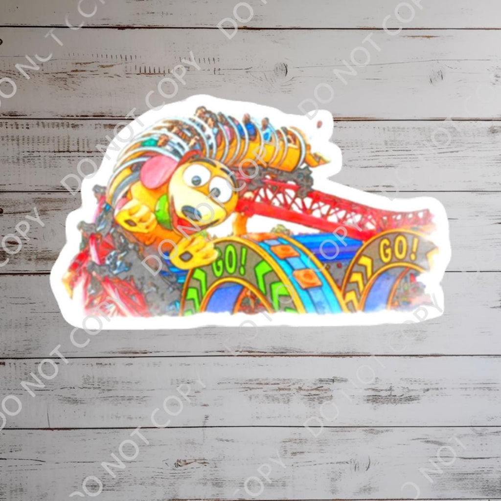 Toy Story Slinky Dog Sticker: Waterproof Vinyl Decal