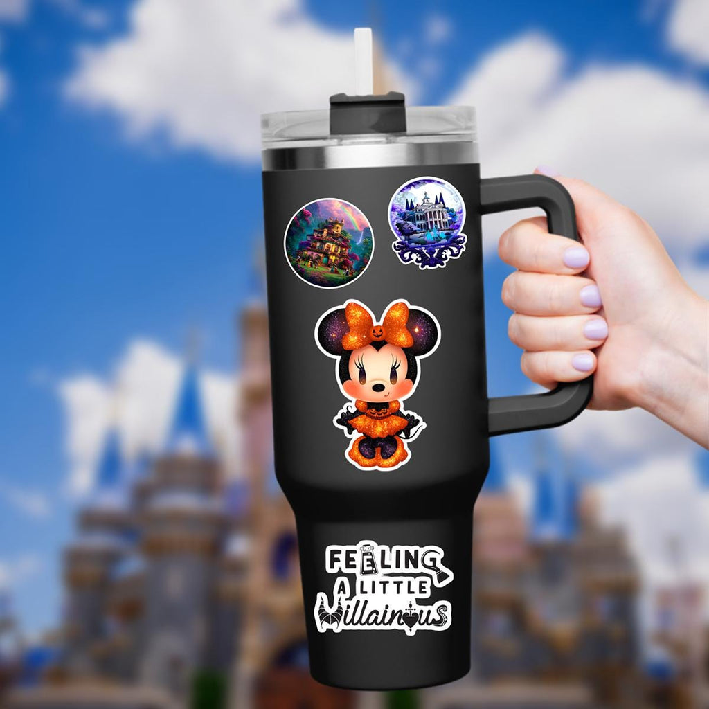 Halloween Minnie Mouse Sticker: Waterproof Vinyl Decal for Laptop, Water Bottle