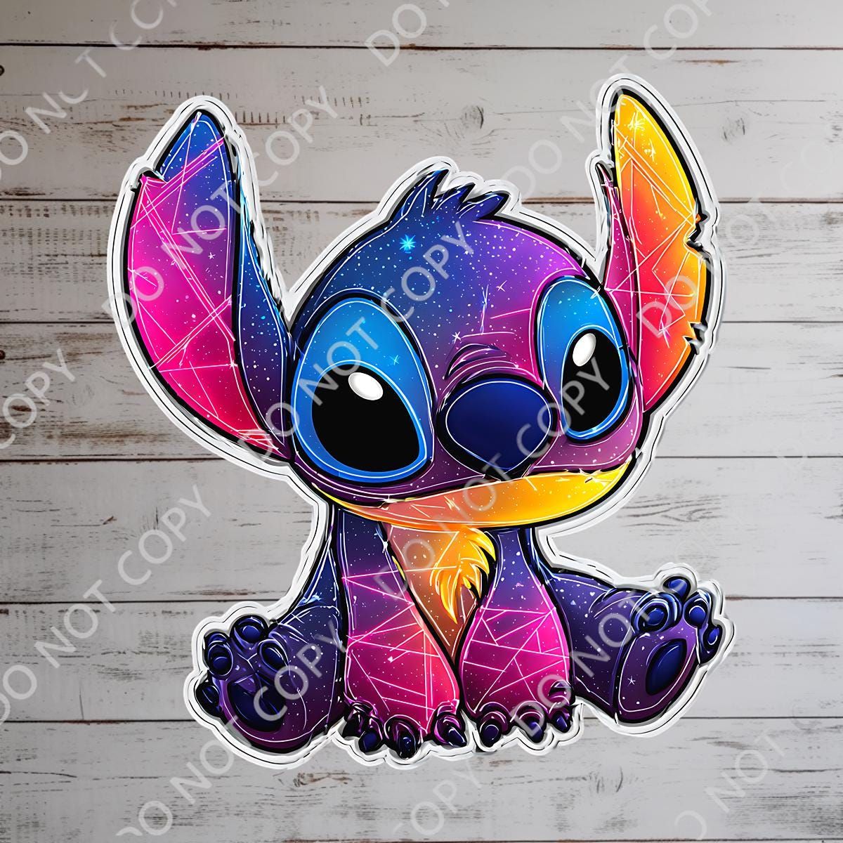 Disney Lilo & Stitch, Stitch Sticker: Waterproof Vinyl Decal for Laptop, Water Bottle