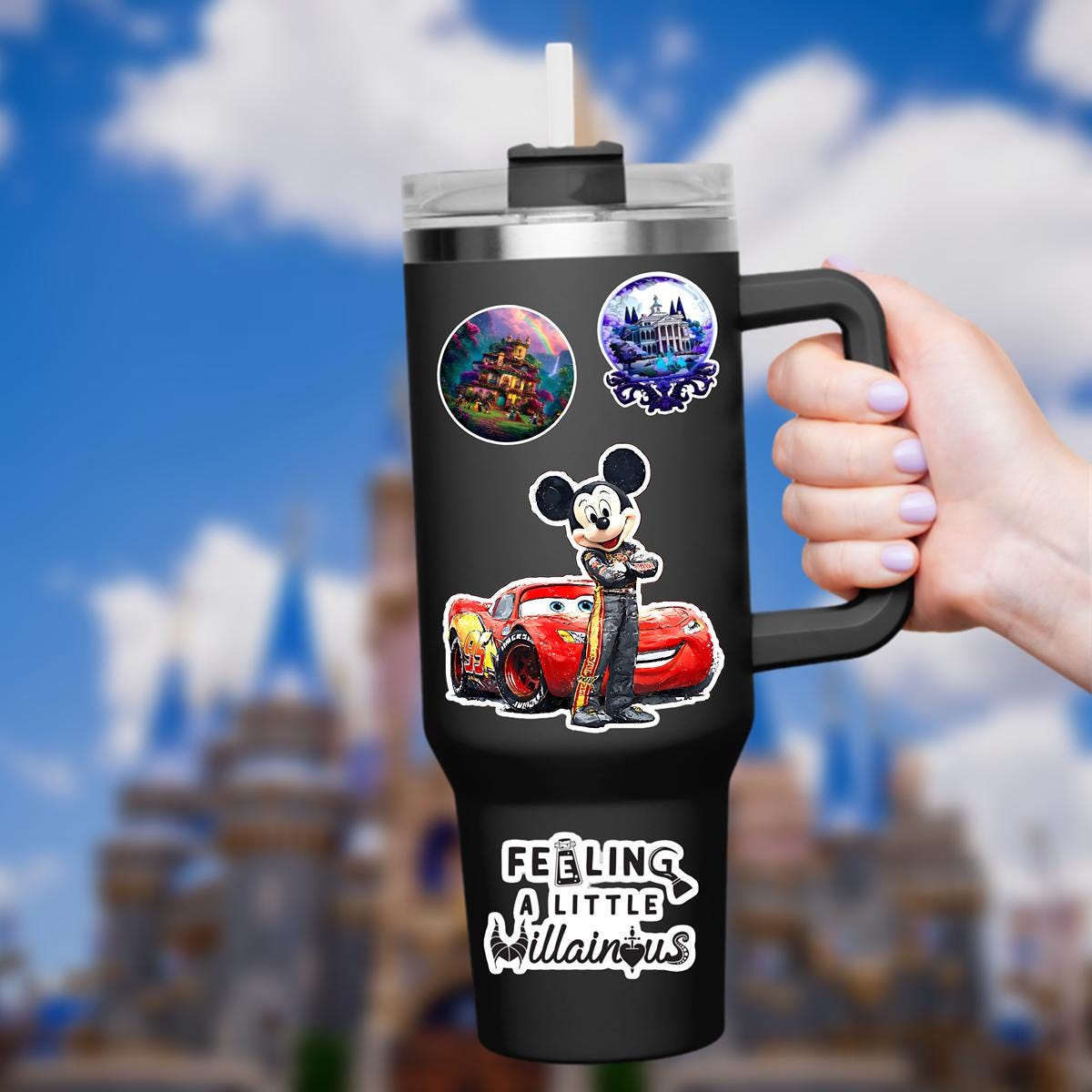 Lightning McQueen Car Sticker: Waterproof Vinyl Decal HydoFlask disney present, disney sticker, journal stickers, junk journal, gift for her