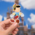 Disney Pinocchio Sticker Jiminy Cricket Waterproof Disney Laptop, Disneying Theme Park Vacation, Castle Park Mouse Disney gift, Disney present, Junk journal, journal stickers
