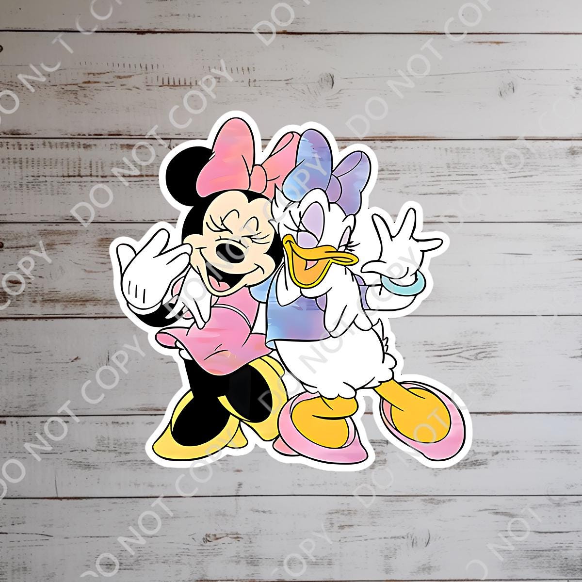 Disneyy Minnie and Daisy Sticker Waterproof Disney Laptop, Disneying Theme Park Vacation, Castle Park Mouse