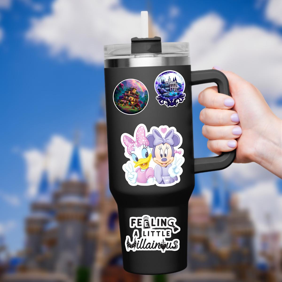 Minnie and Daisy Mouse Disney Sticker, Waterproof Vinyl Decal Disney gifts, disney presents, journal stickers, cell phone sticker, cell phone decal, water bottle decal, water bottle stickers, junk journal
