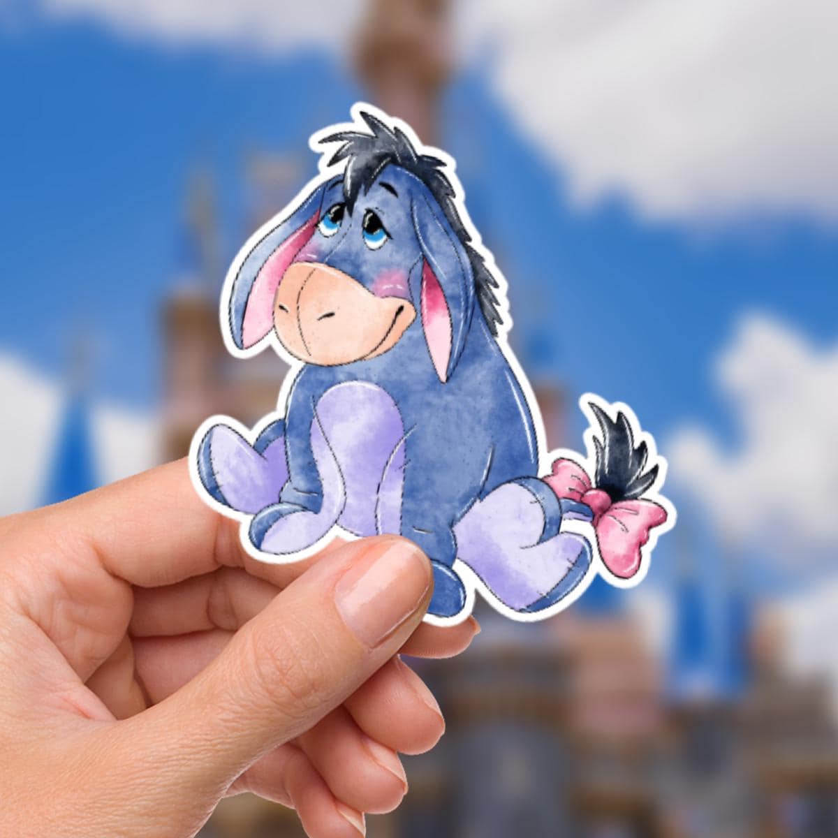 Winnie the Pooh Eeyore Sticker: Waterproof Vinyl Laptop Decal