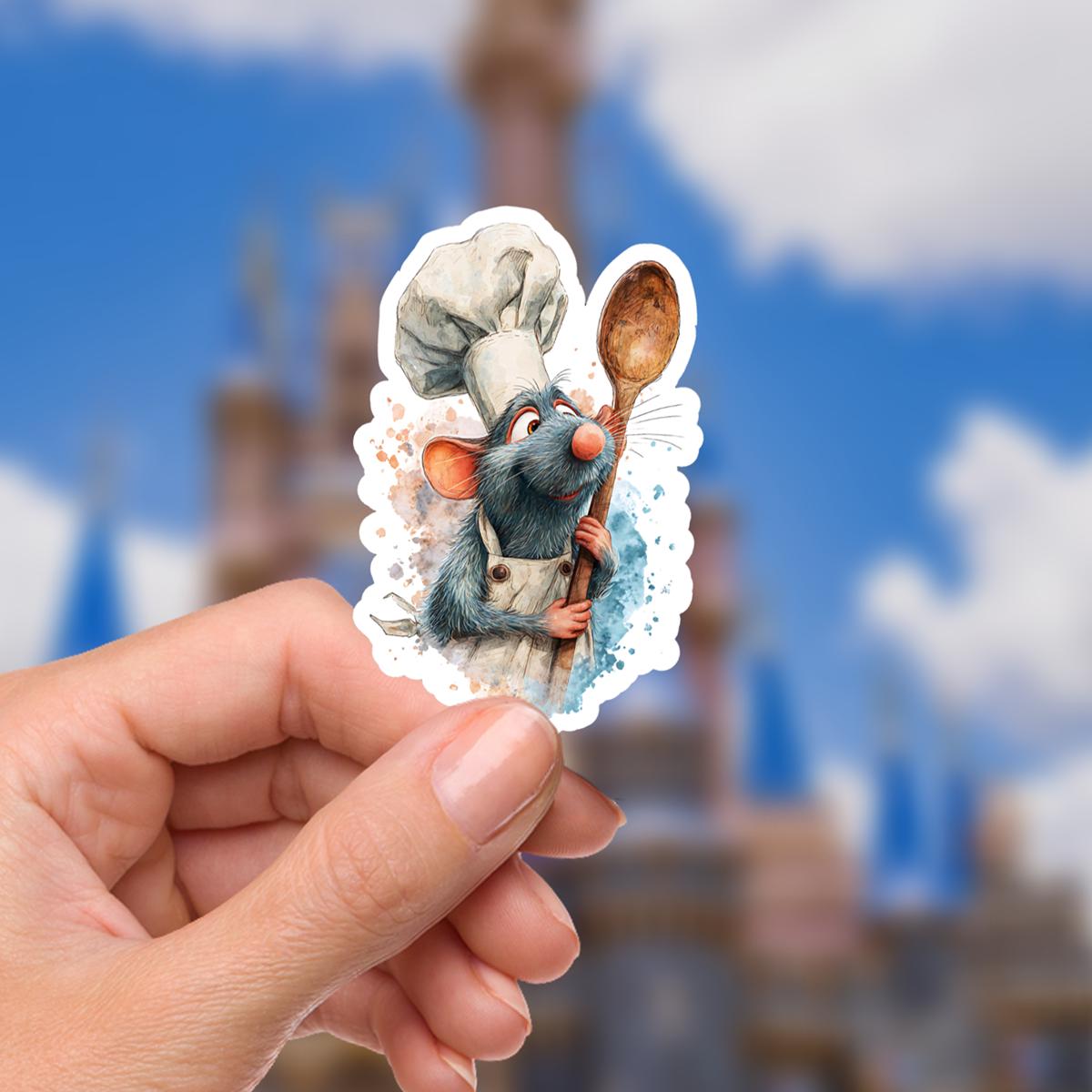 Remy Ratatouille Lil Chef Disney Laptop Disney  Sticker planner stationery decal water bottle cell buzzlightyear