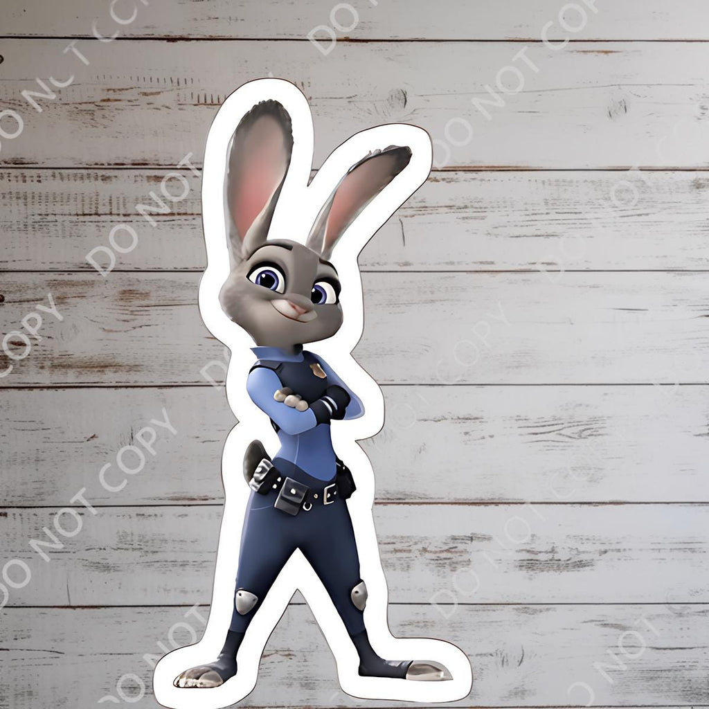 Zootopia Disneyy Sticker Judy Hopps Waterproof Disney Laptop, Disneying Theme Park Vacation, Castle Park Mouse